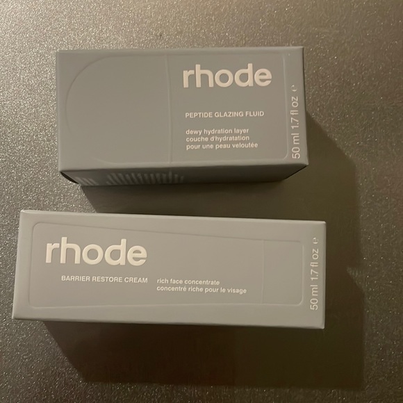Rhode Skin Barrier Restore Cream and Peptide Glazing Fluid. SHIPS IMMEDI…